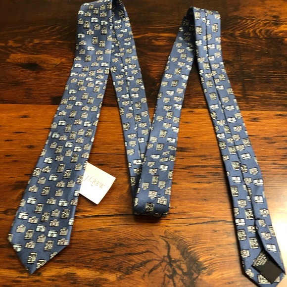 J Crew Silk Tie with Camera Motif - Picture 4 of 5